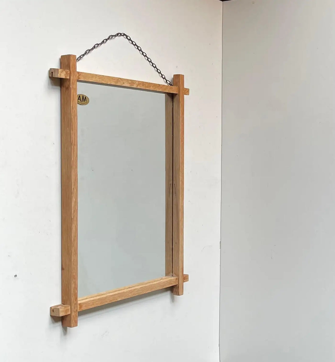 Art Deco Oak Wall Mirror