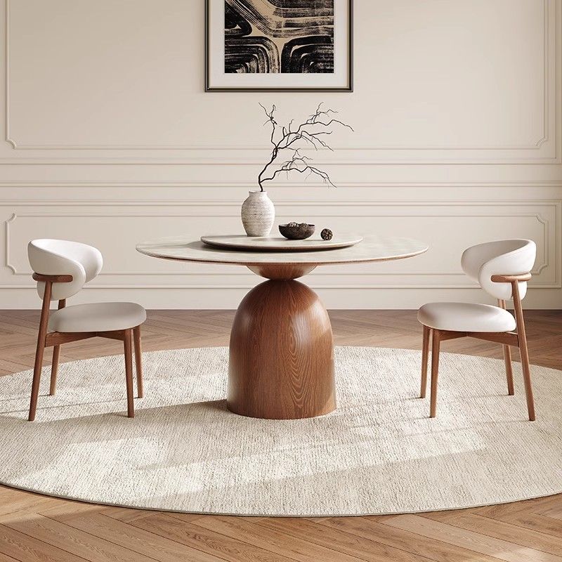 Scandinavian Circular Stone Dining Table