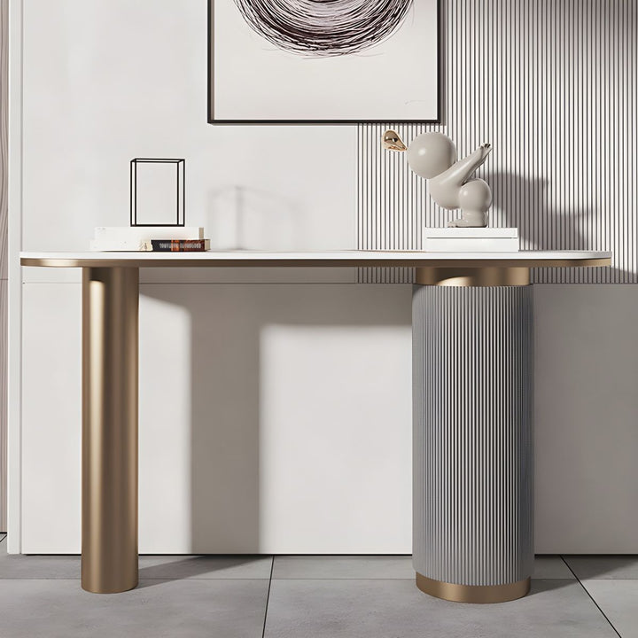 Stone Glam Console Table