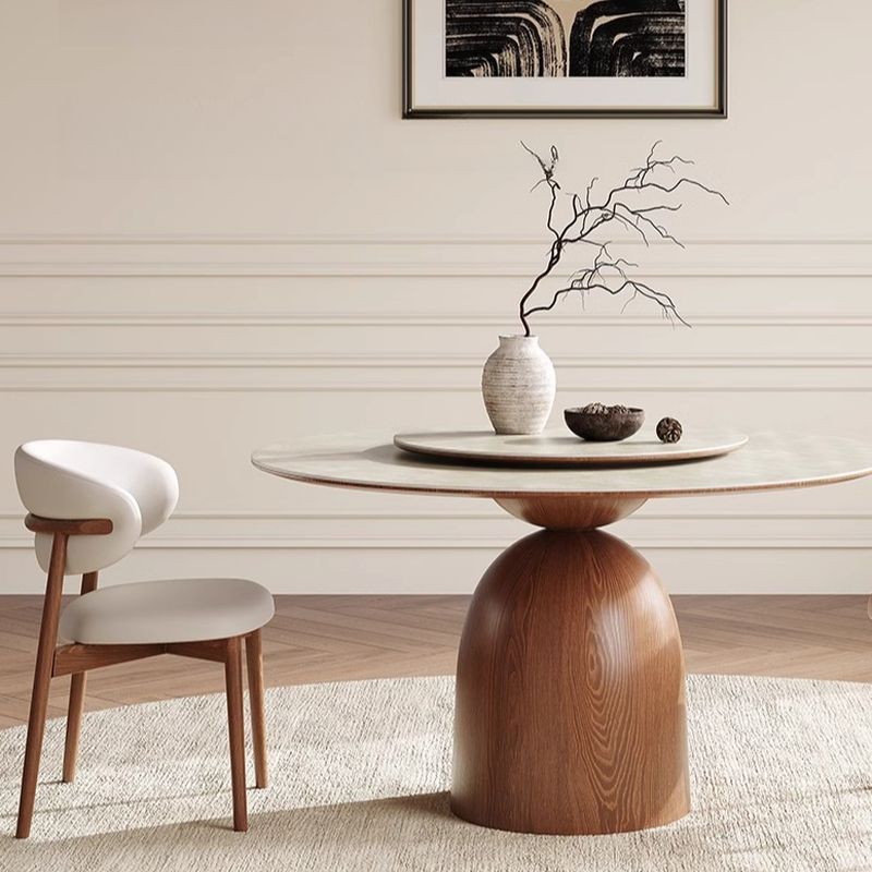 Scandinavian Circular Stone Dining Table