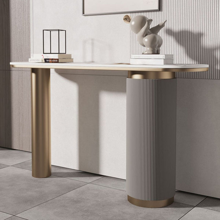 Stone Glam Console Table