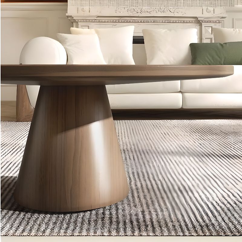 Rounded Timber Coffee Table Set of 2