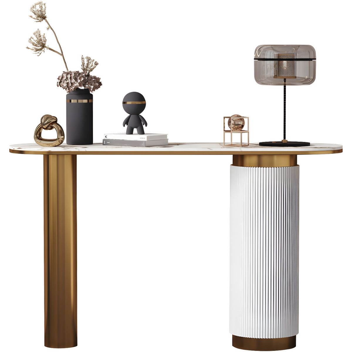 Stone Glam Console Table