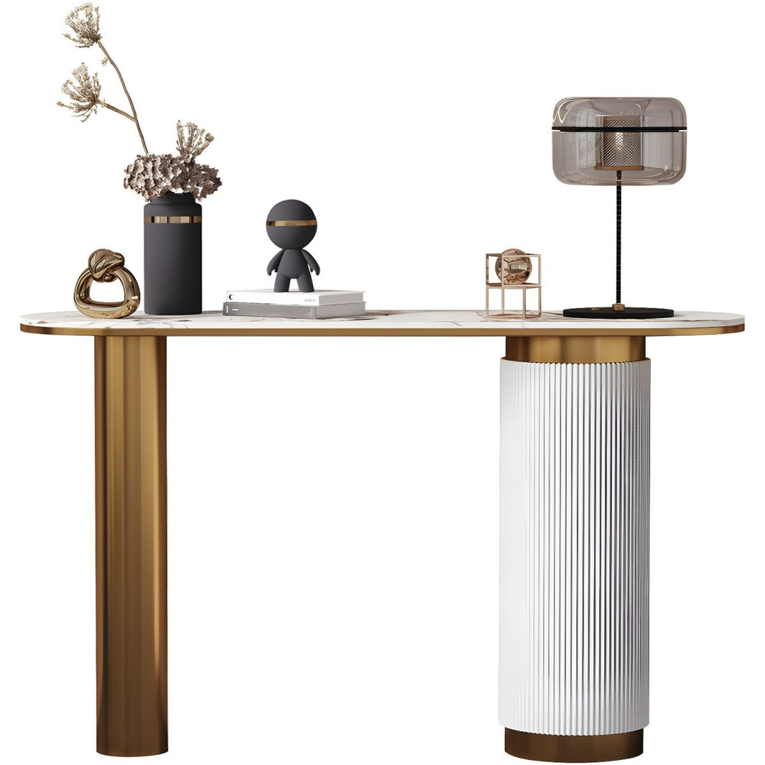 Stone Glam Console Table