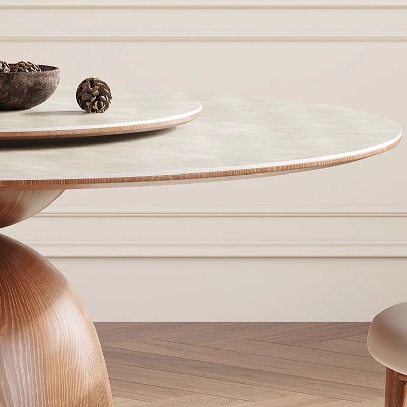 Scandinavian Circular Stone Dining Table