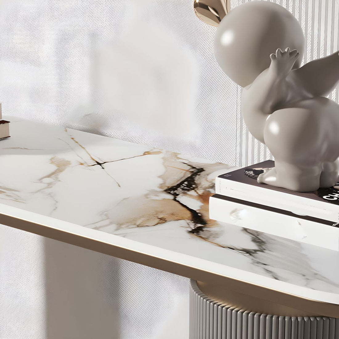 Stone Glam Console Table