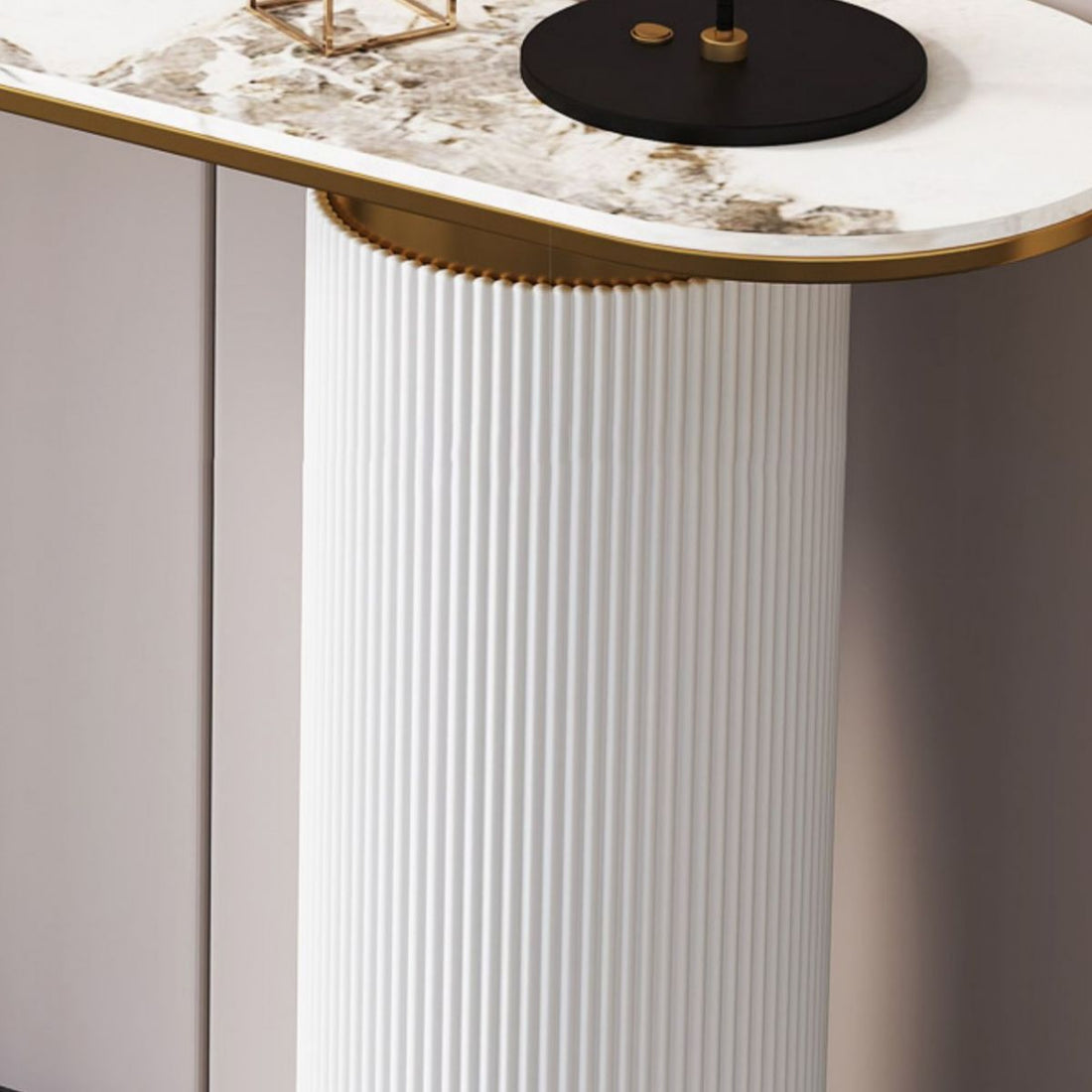 Stone Glam Console Table