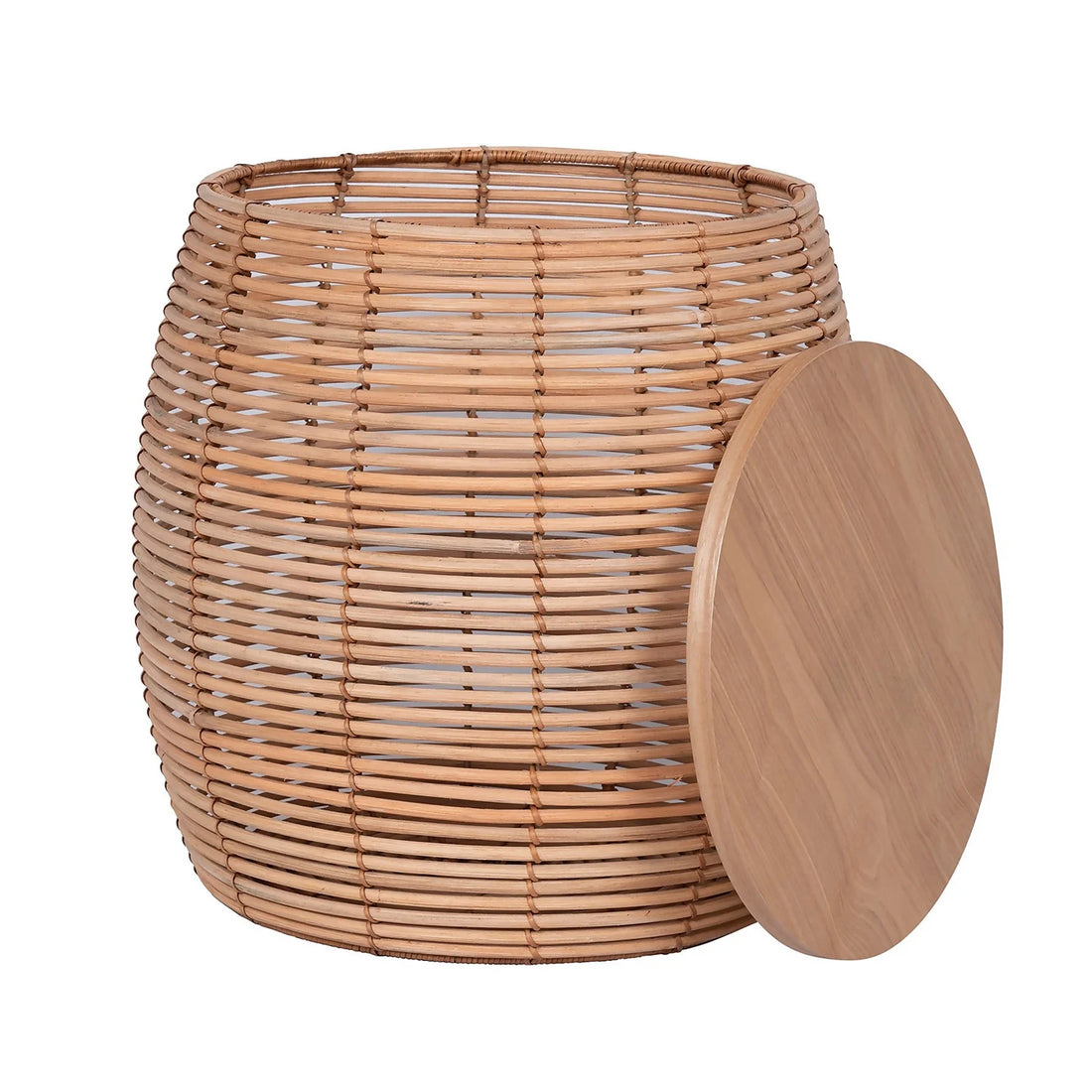 Rey Rattan Storage Side Table