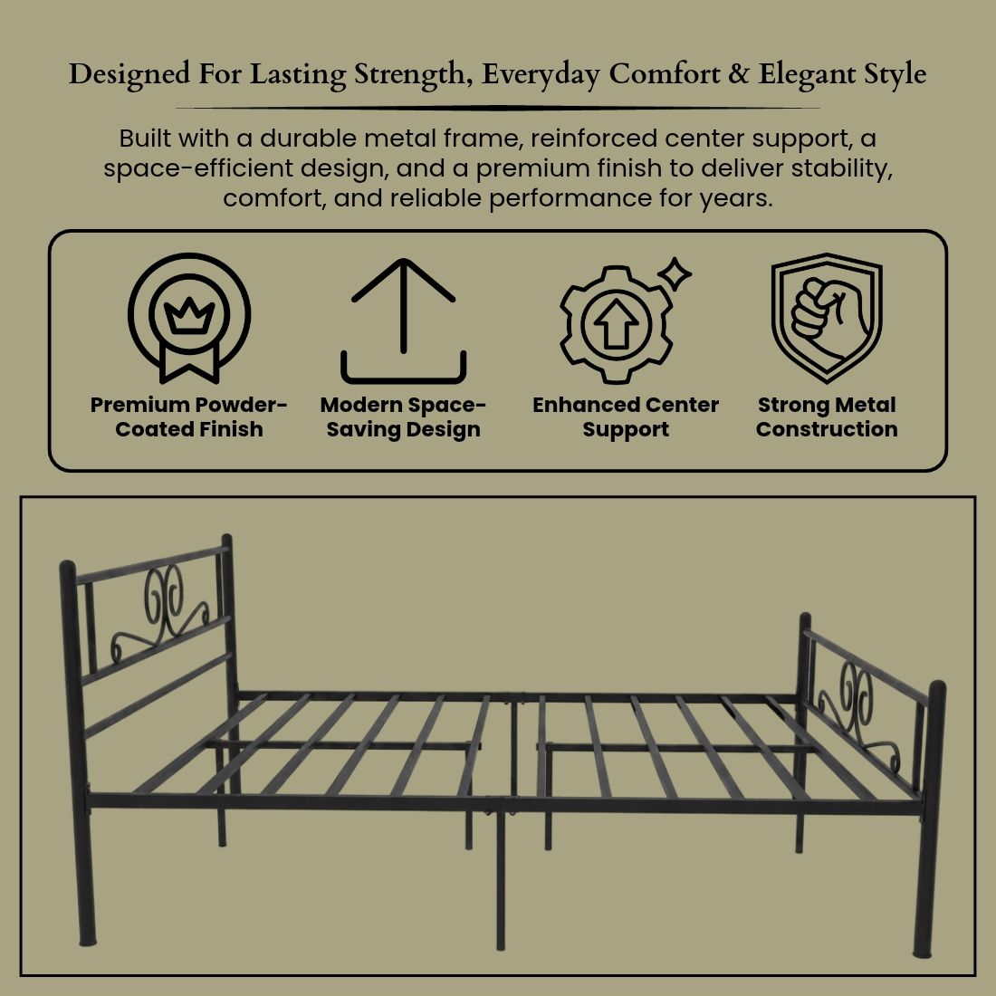 Ornella Metal Bed