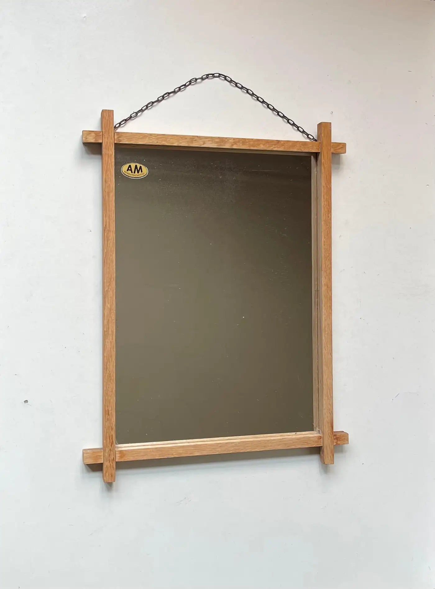 Art Deco Oak Wall Mirror