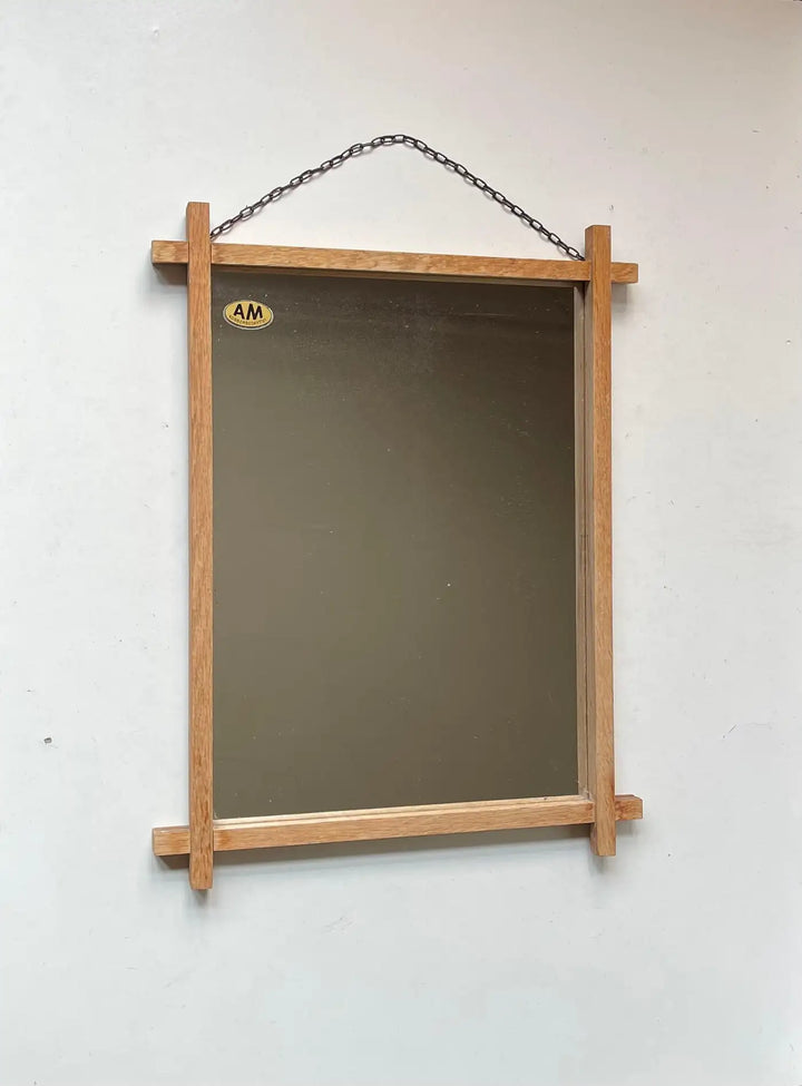 Art Deco Oak Wall Mirror