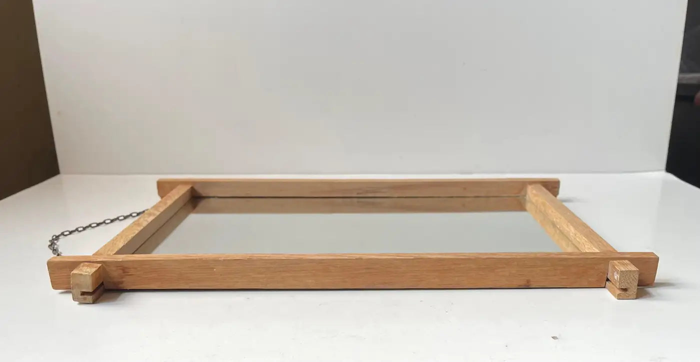 Art Deco Oak Wall Mirror