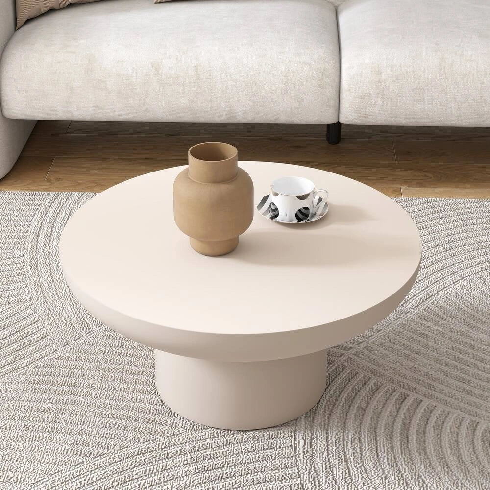 Travertine Round Coffee Tables Accent Center Table