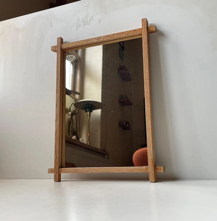 Art Deco Oak Wall Mirror
