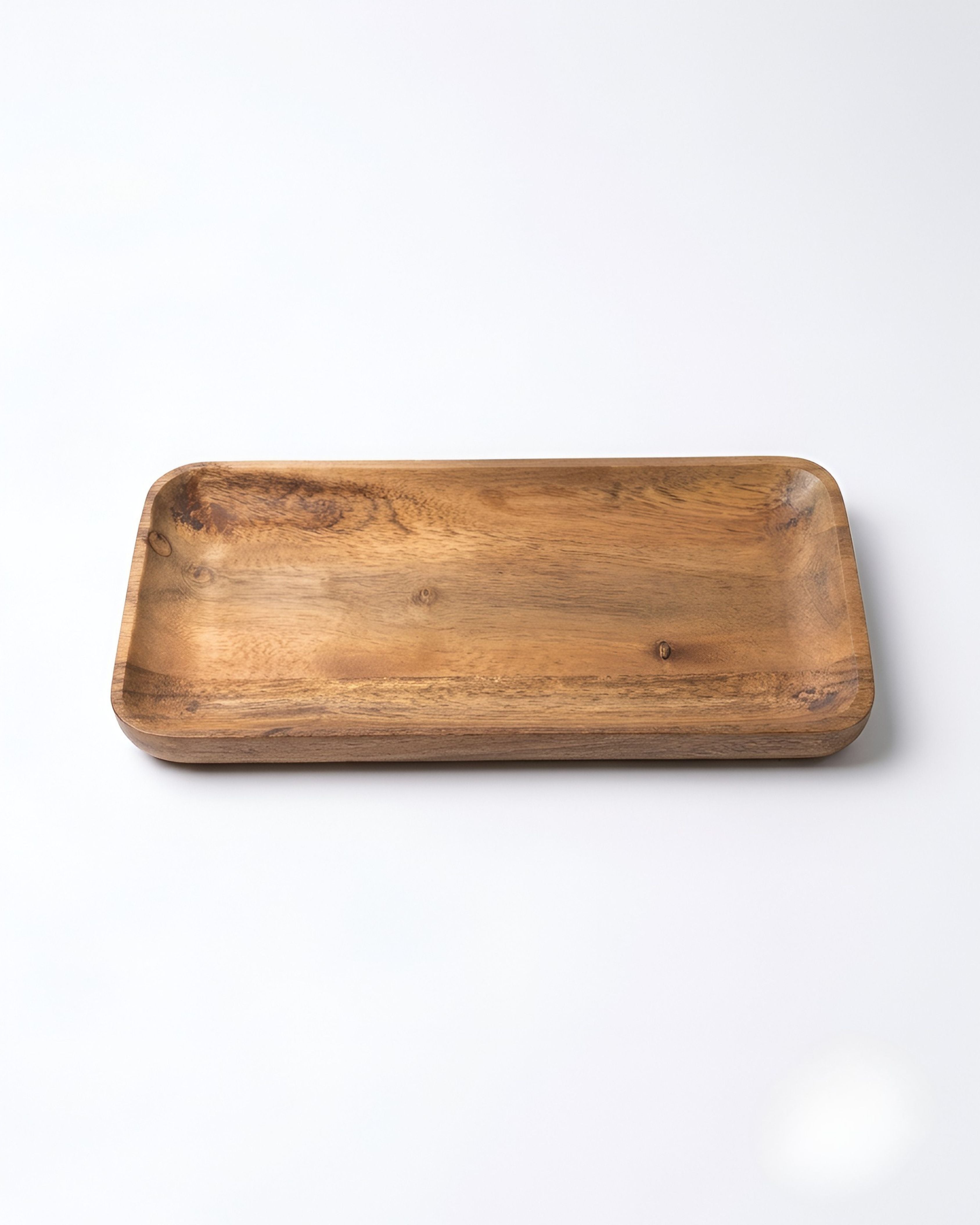 Rustic Charm Wooden Serving Tray