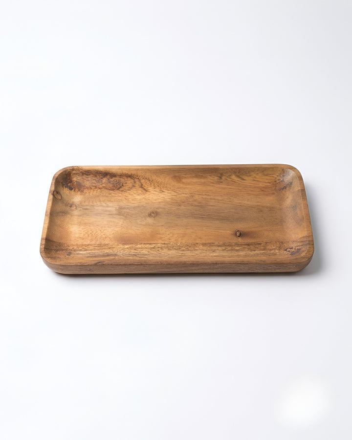 Rustic Charm Wooden Serving Tray