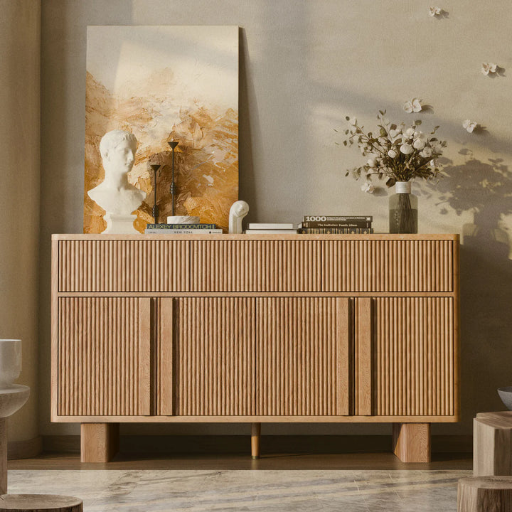 Wide Modern Sideboard Buffet Cabinet with Storage
