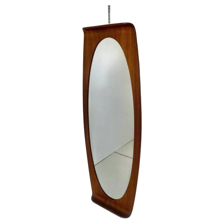 Mid Century Modern Wood Wall Mirro