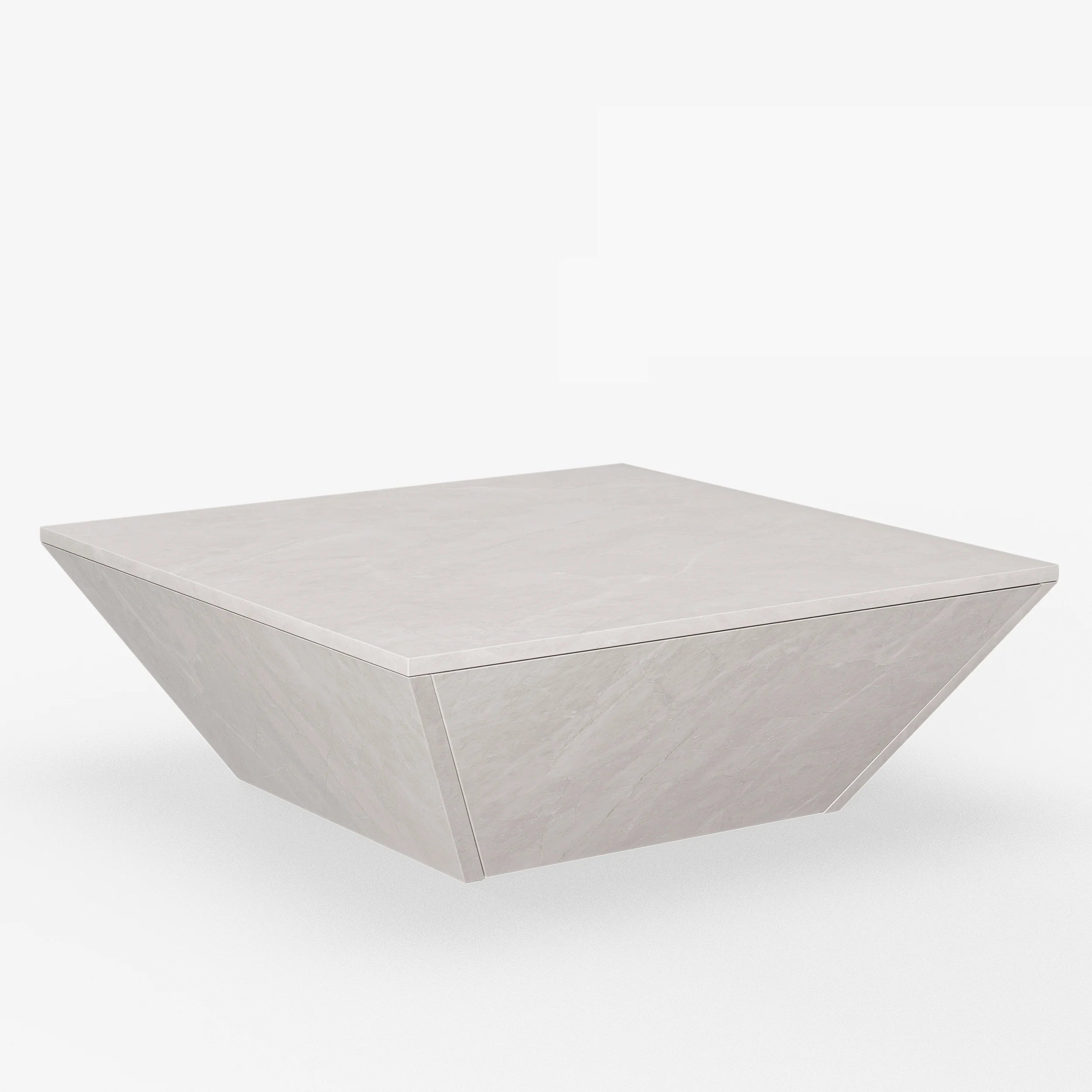 Modern Square Travertine Coffee Table