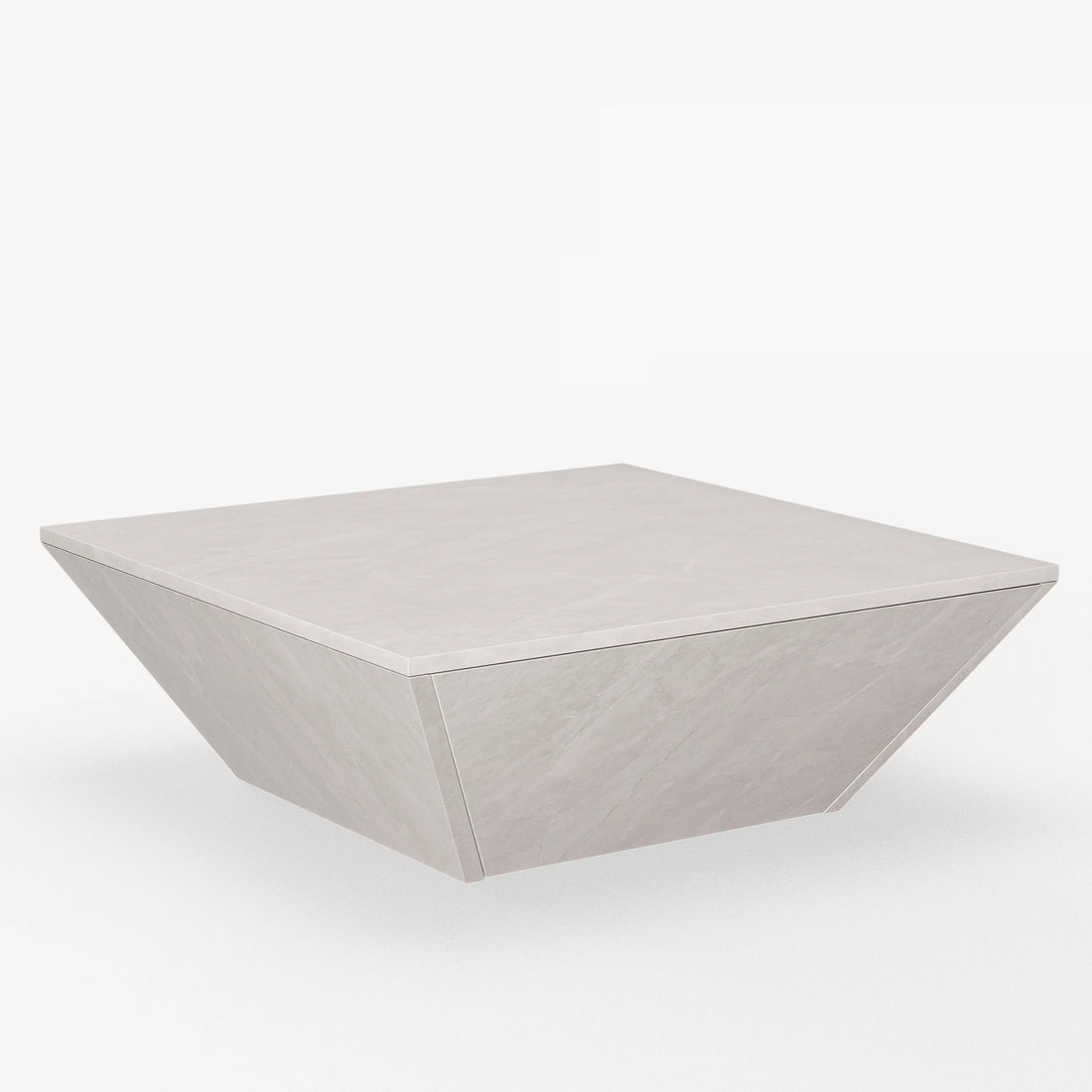 Modern Square Travertine Coffee Table