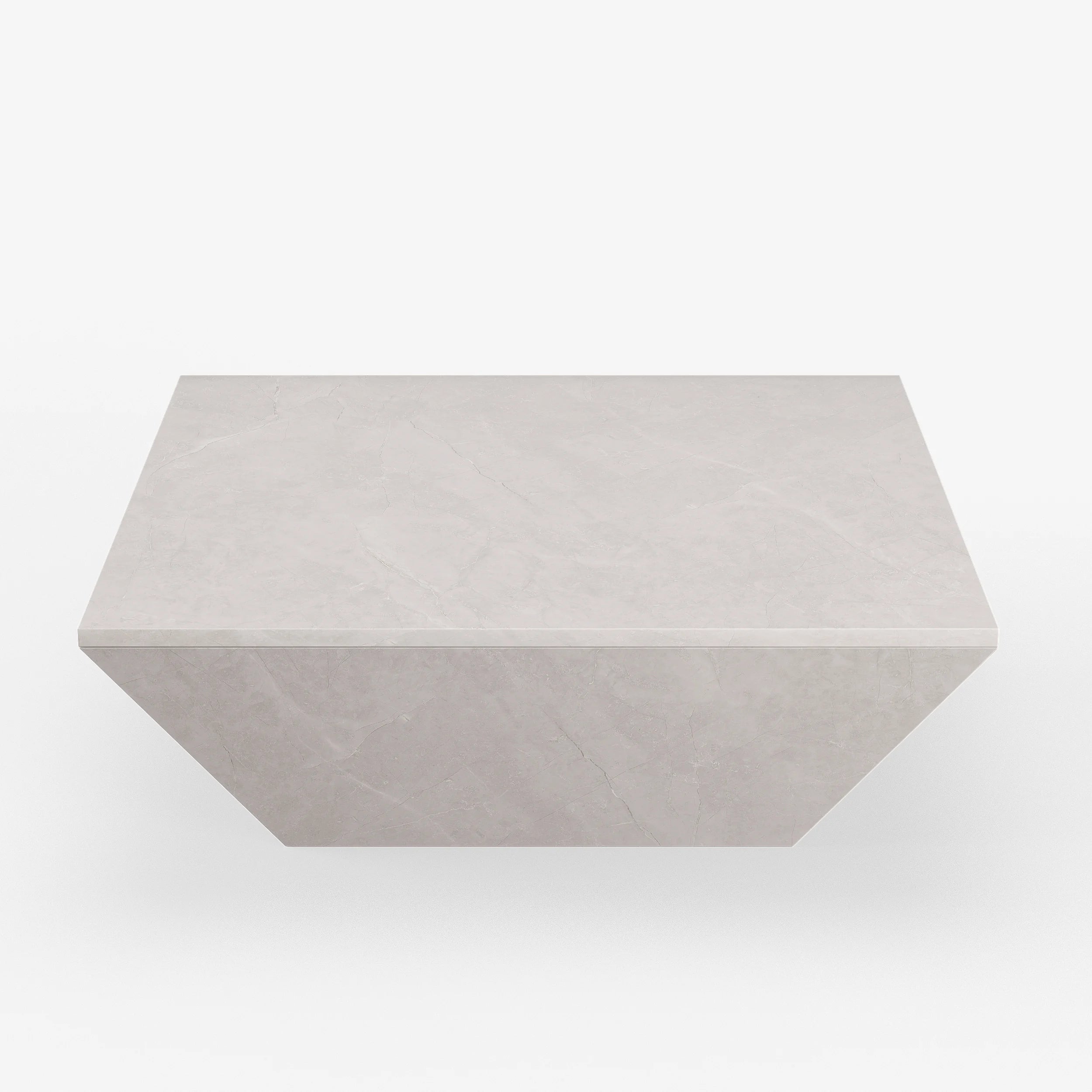 Modern Square Travertine Coffee Table