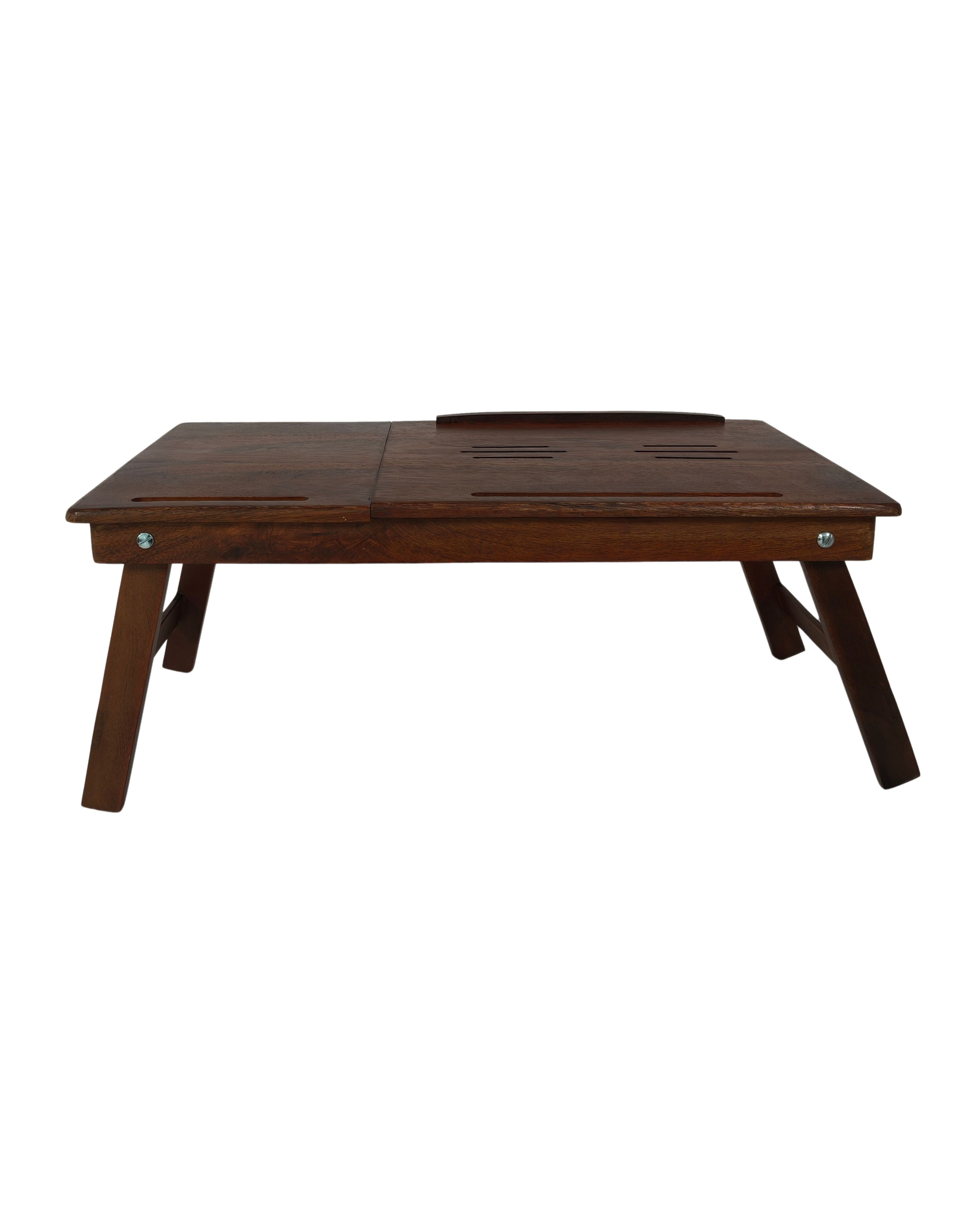 Wooden Laptop Table – Premium Foldable Workstation