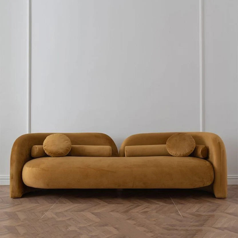 3 Seater Modern Comfy Tan Brown Lounge Sofa
