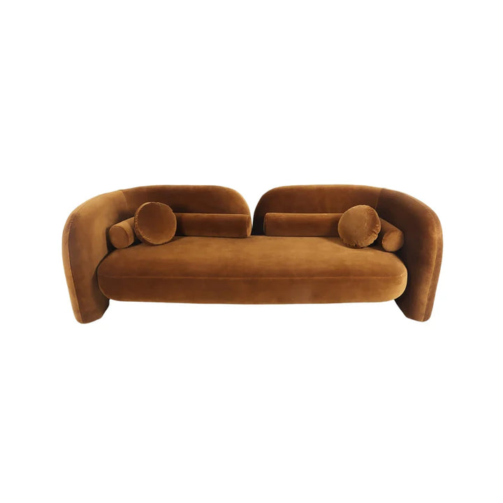 3 Seater Modern Comfy Tan Brown Lounge Sofa