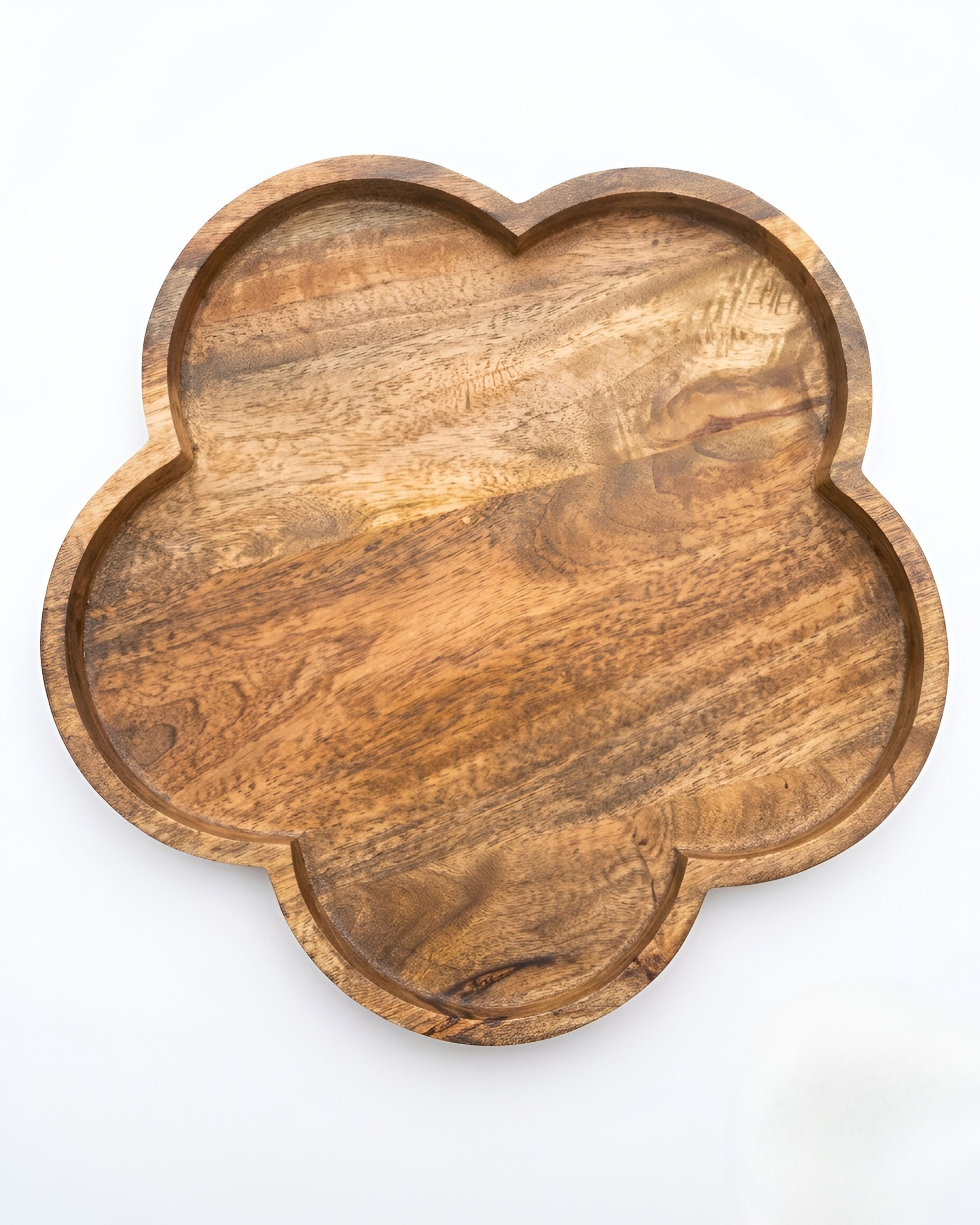 Clover Luxe Wooden Serving Tray