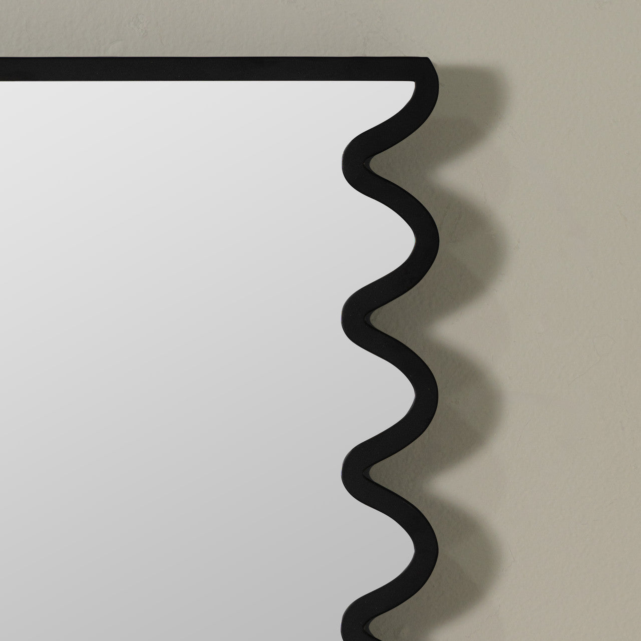 Black Metal Wall Mirror
