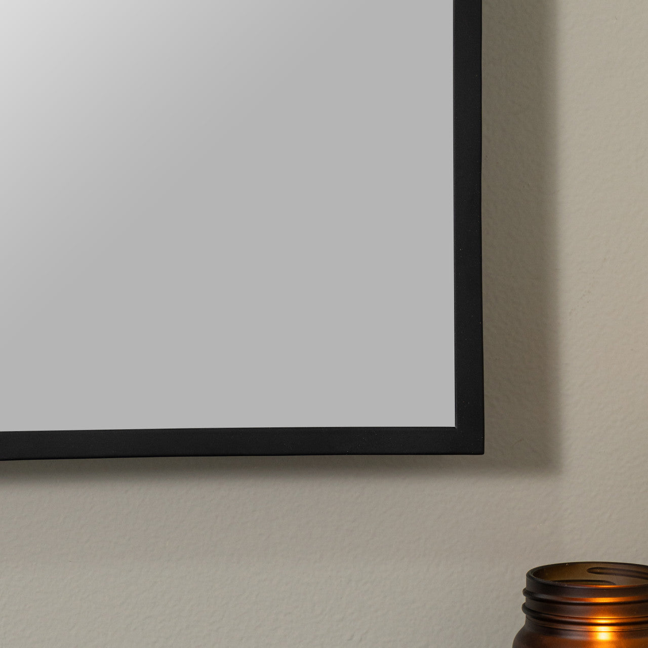 Black Metal Wall Mirror