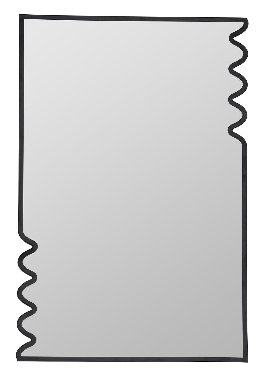 Black Metal Wall Mirror
