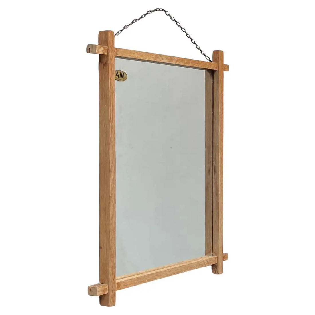 Art Deco Oak Wall Mirror