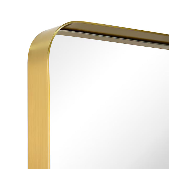 Art Direct Stainless Steel Silver Glass Wall Mirror