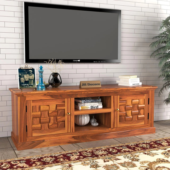Solid Wood TV Entertainment Unit