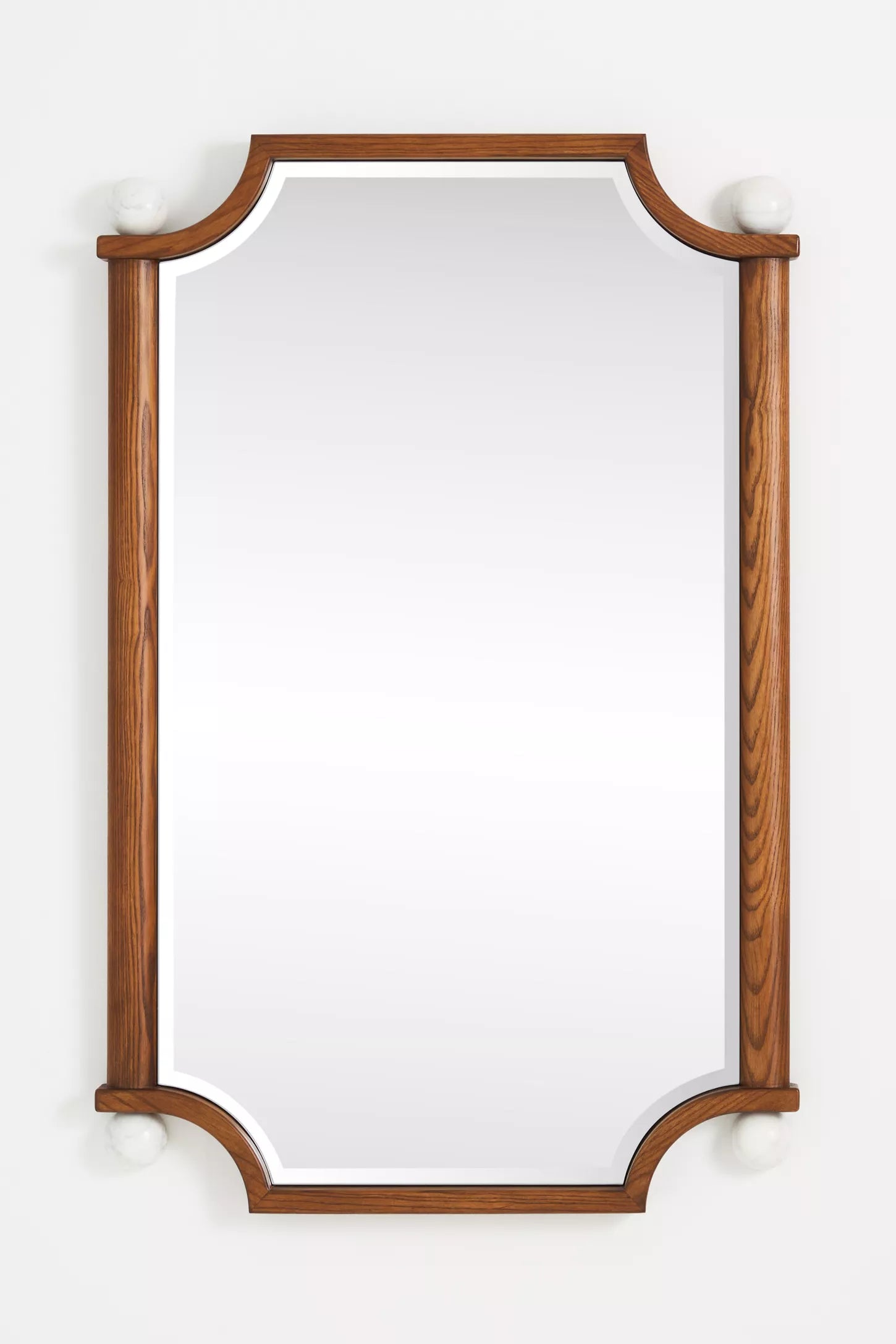 Perry Wooden Stone Mirror