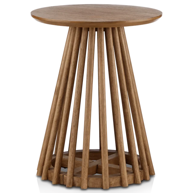 Brown Mango Wood Openwork Side Table