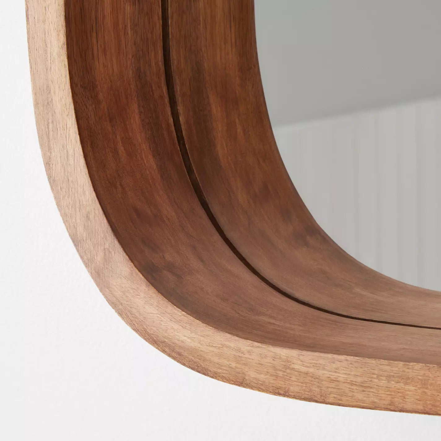 Acrewood Oval Wood Vanity Mirror