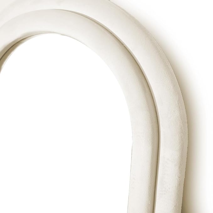 Arched Floor Mirror, Semicircular Full Length Mirror with Stand