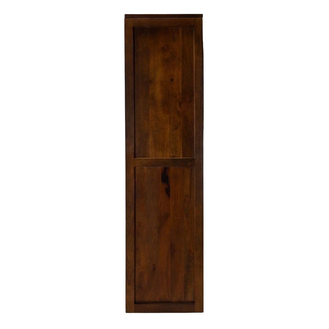 Handcrafted Solid Mango Wood Carving Wardrobe