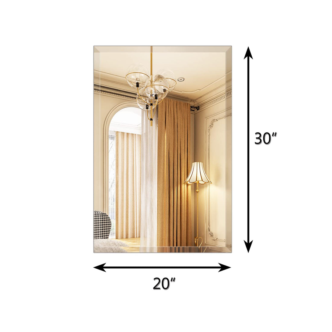 Frameless Rectangle Wall Mirror