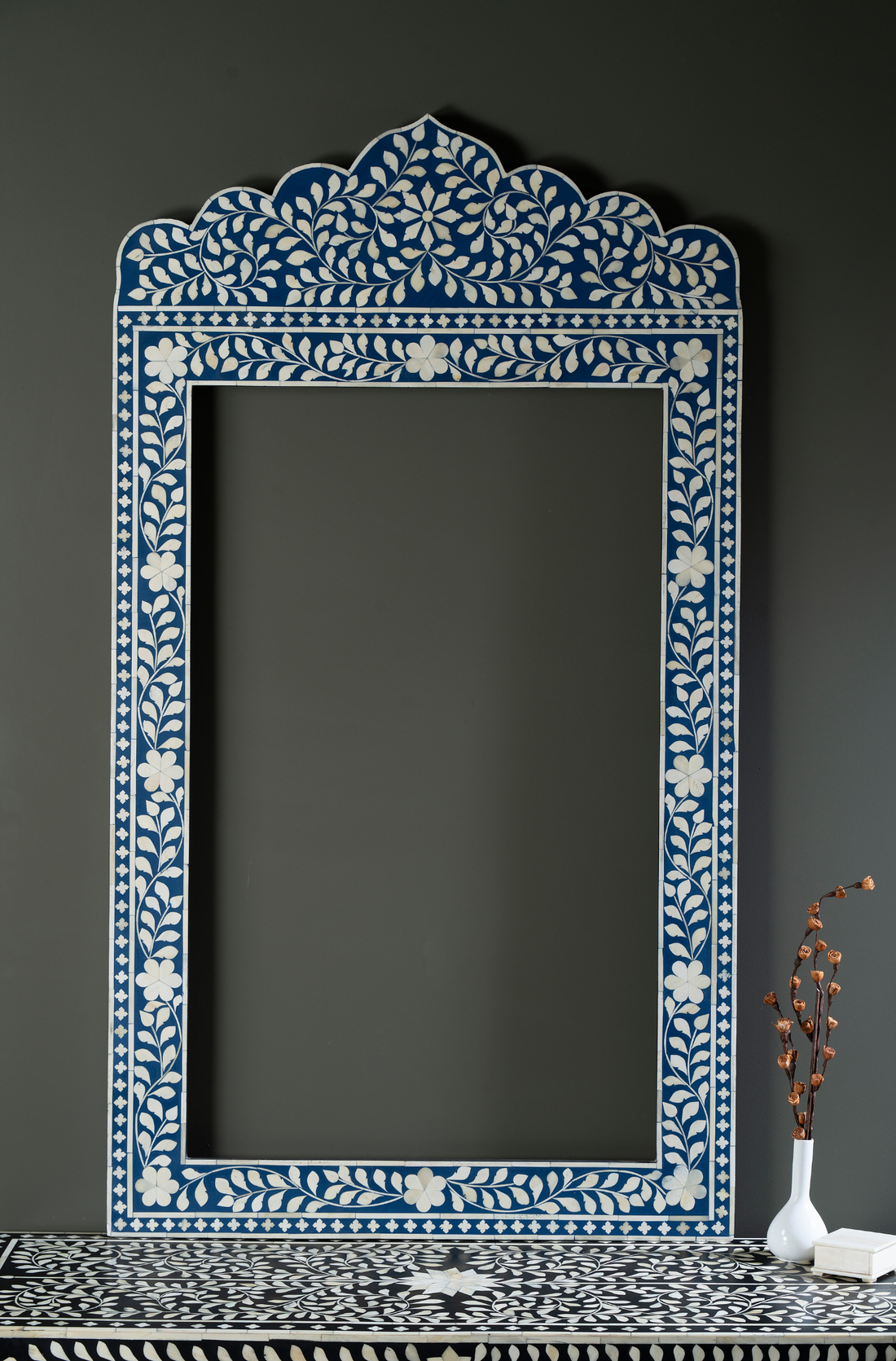 Azure Royale Inlay Wall Mirror