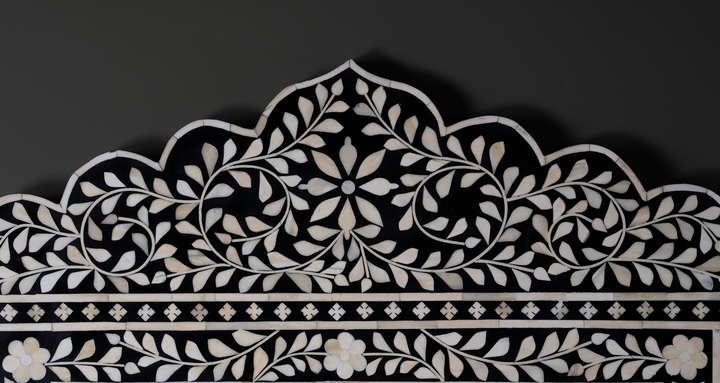 Noir Crown Inlay Wall Mirror