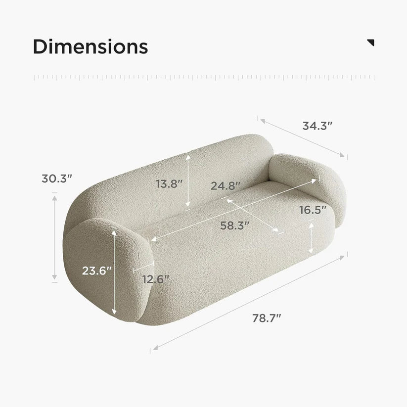 Snow White 3-Seater Sofa