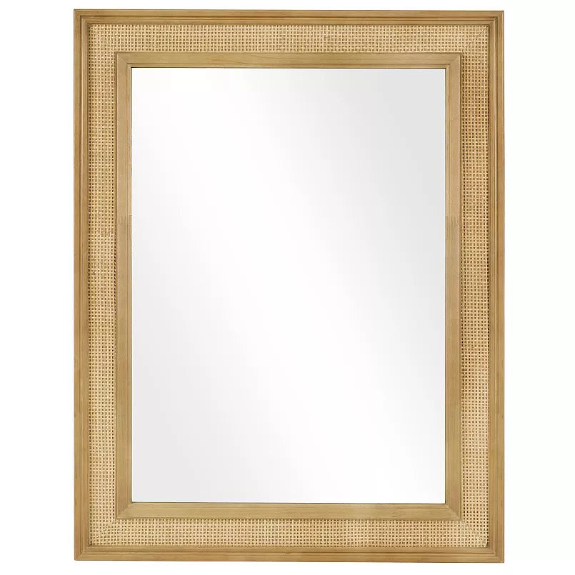 WallBeyond Farmhouse Rattan Mirror
