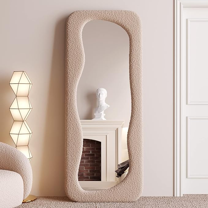 Wave Arched Floor Mirror
