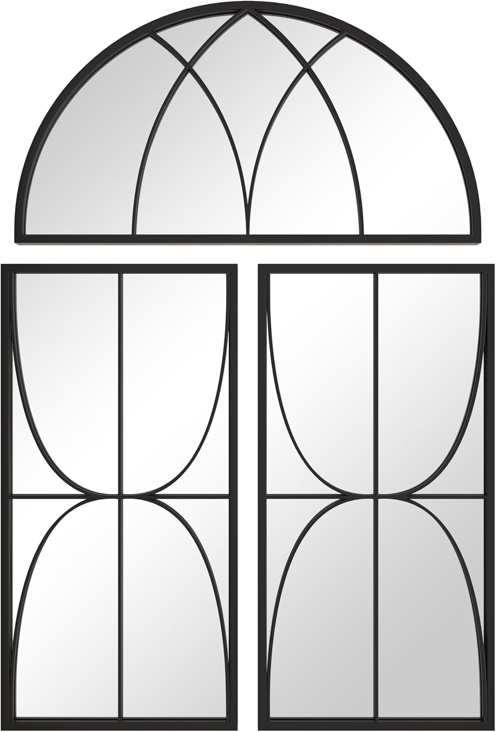 Arched Mirror with Metal Frame