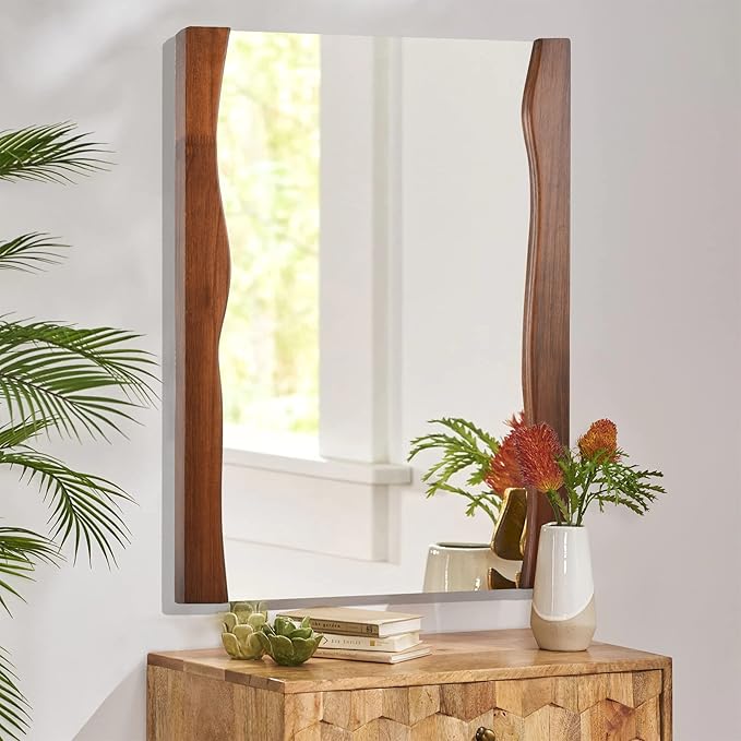 Rectangle Wood Bathroom Mirror