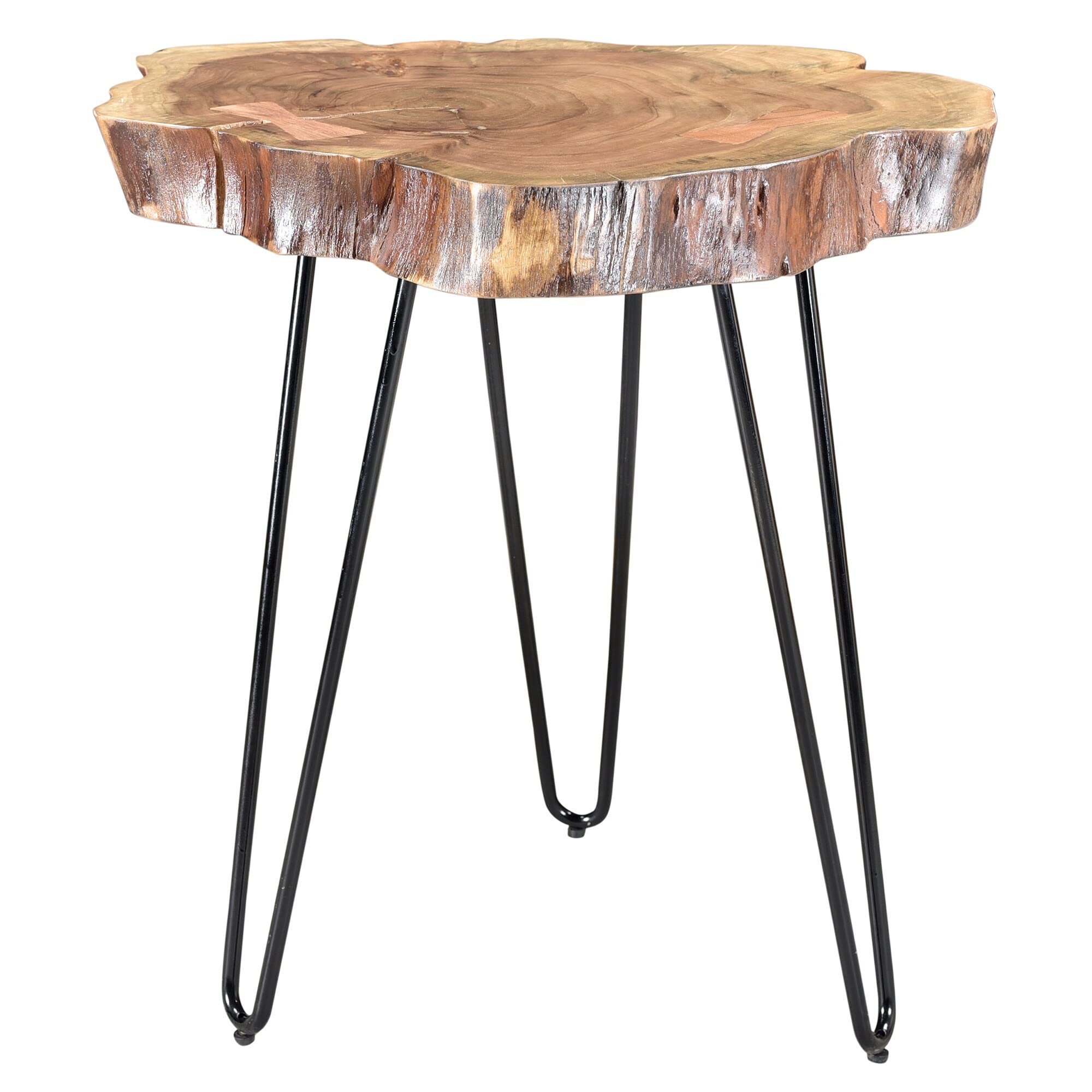 Solid Wood Live Edge Accent, Side TABLE