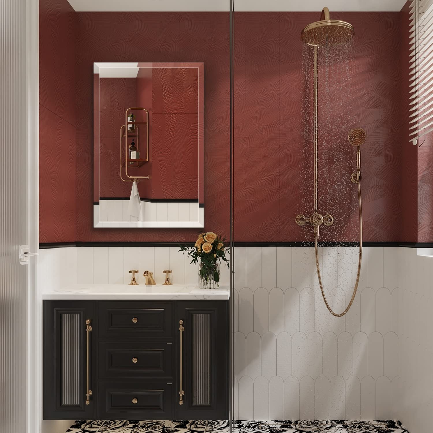 Frameless Rectangle Wall Mirror